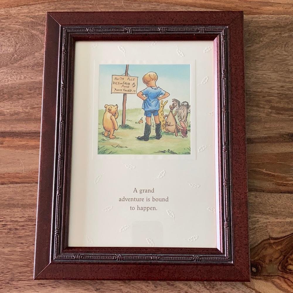 Winnie the Pooh Classic PROFESSIONAL FRAMED A Grand Adventure is bound to happen